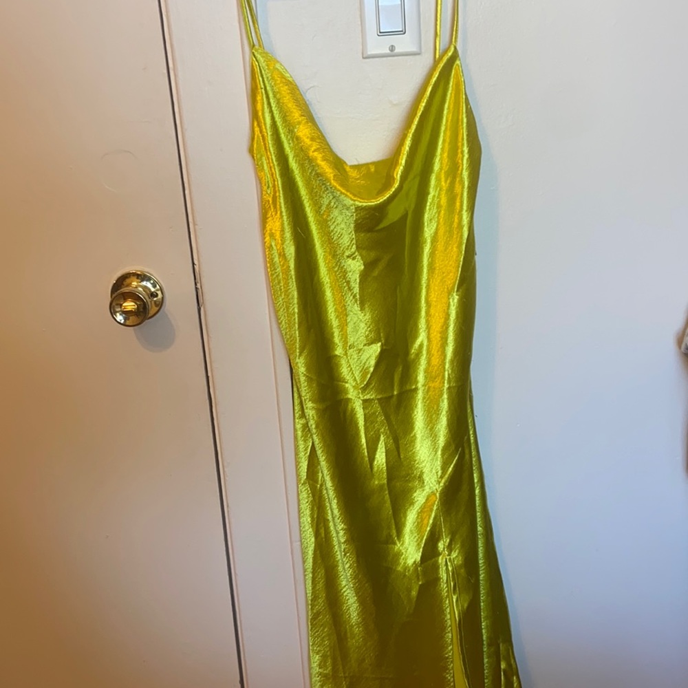 Maxi dress green/yellow size extra small